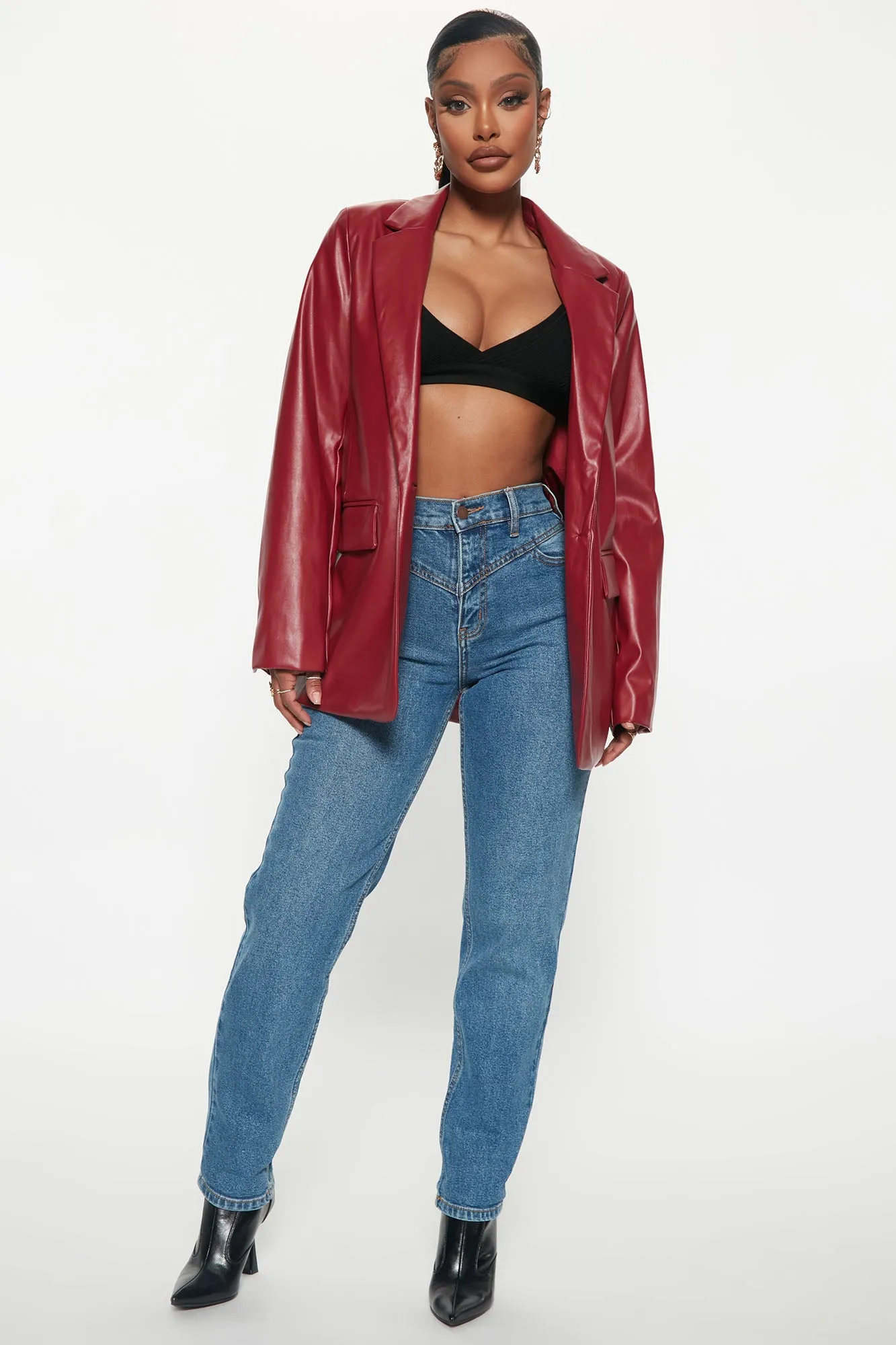 Affair Of The Heart Mom Jeans - Medium Blue Wash