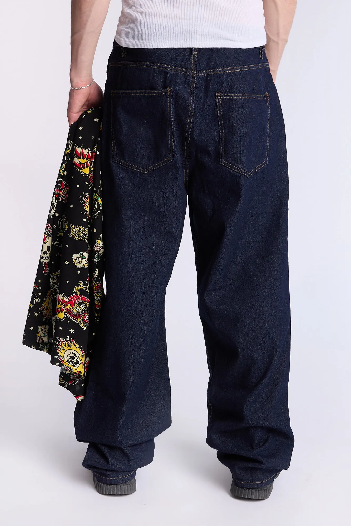 Arsenic Mens DSW Baggy Rigid Jeans