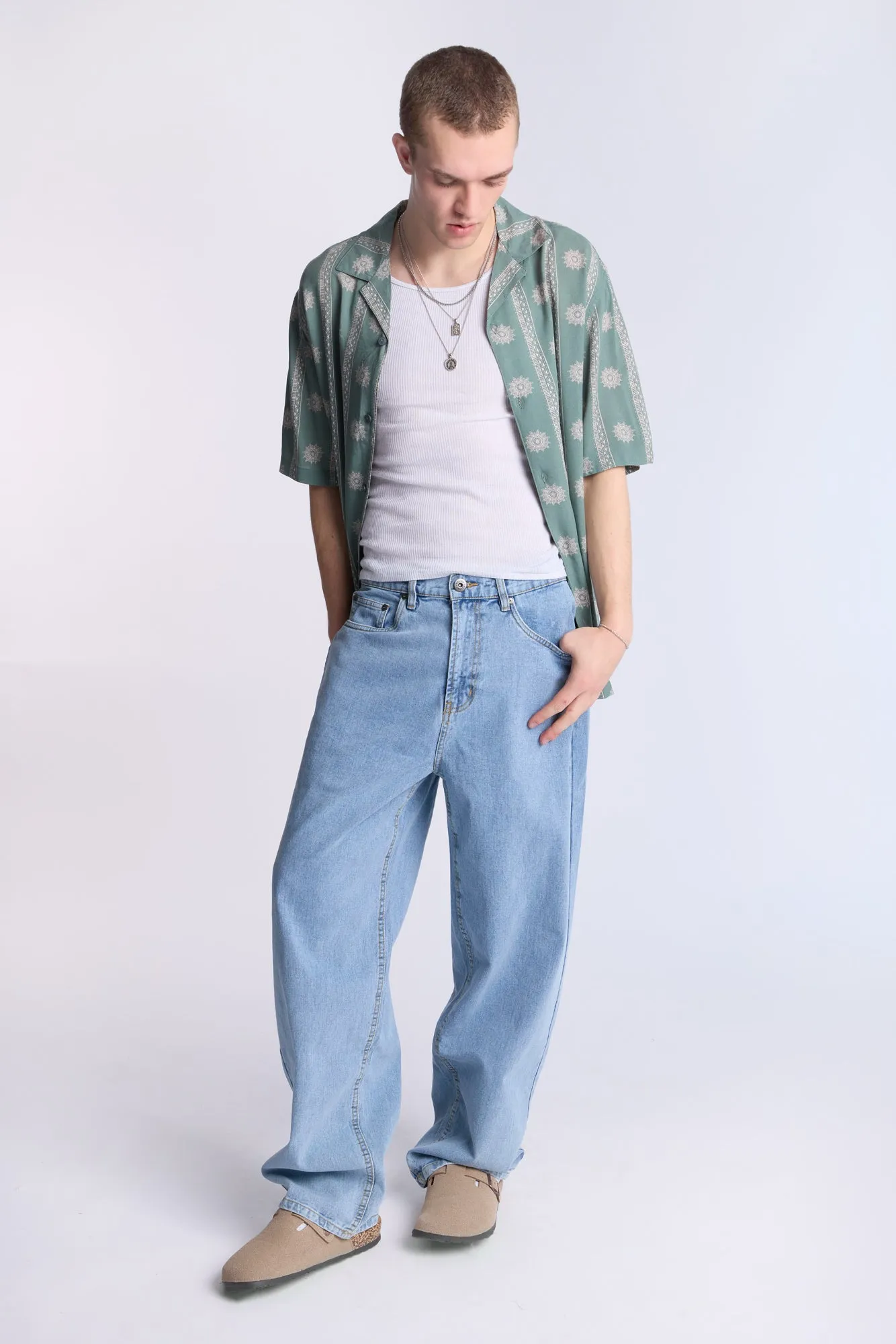 Arsenic Mens LSW Baggy Rigid Jeans