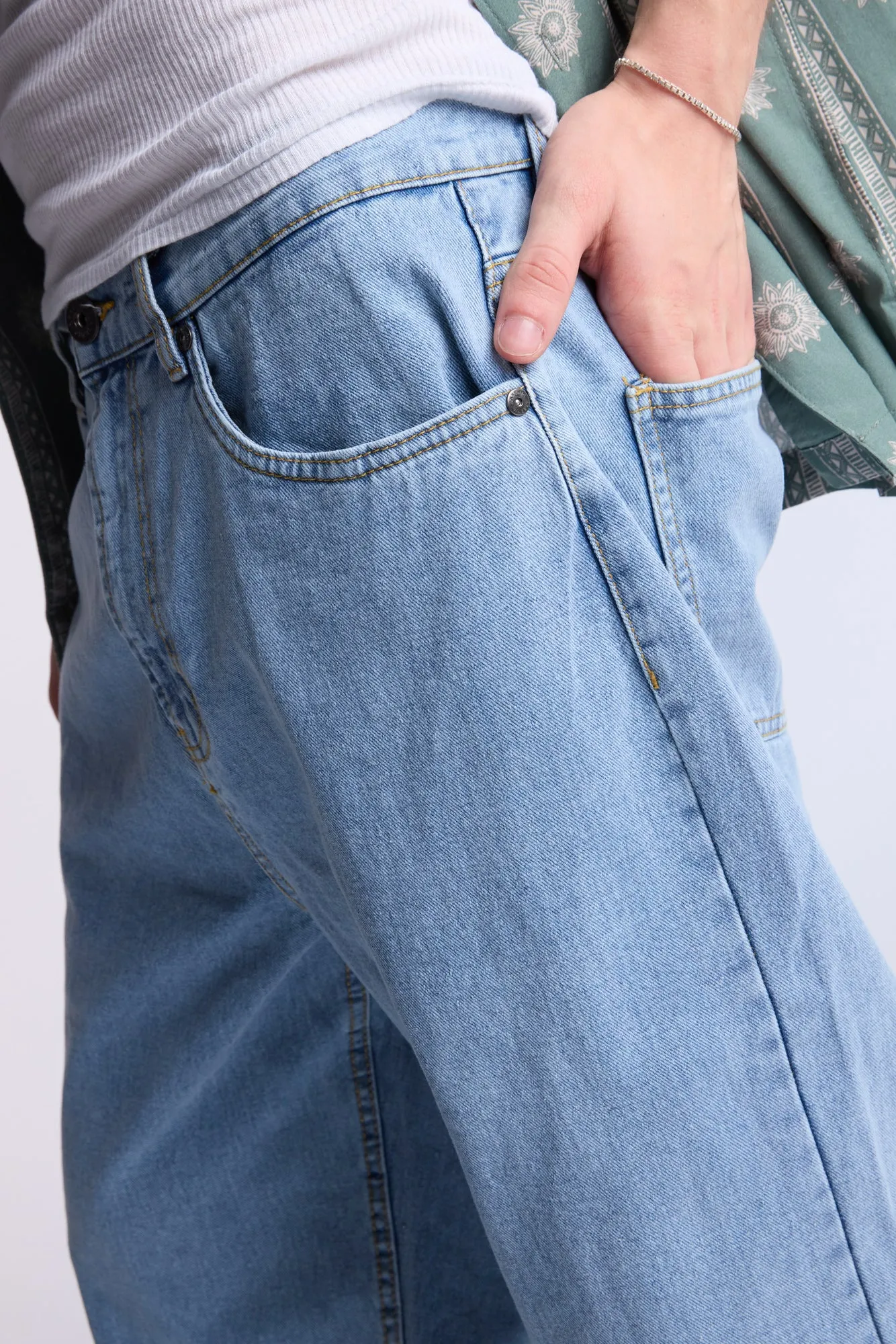 Arsenic Mens LSW Baggy Rigid Jeans