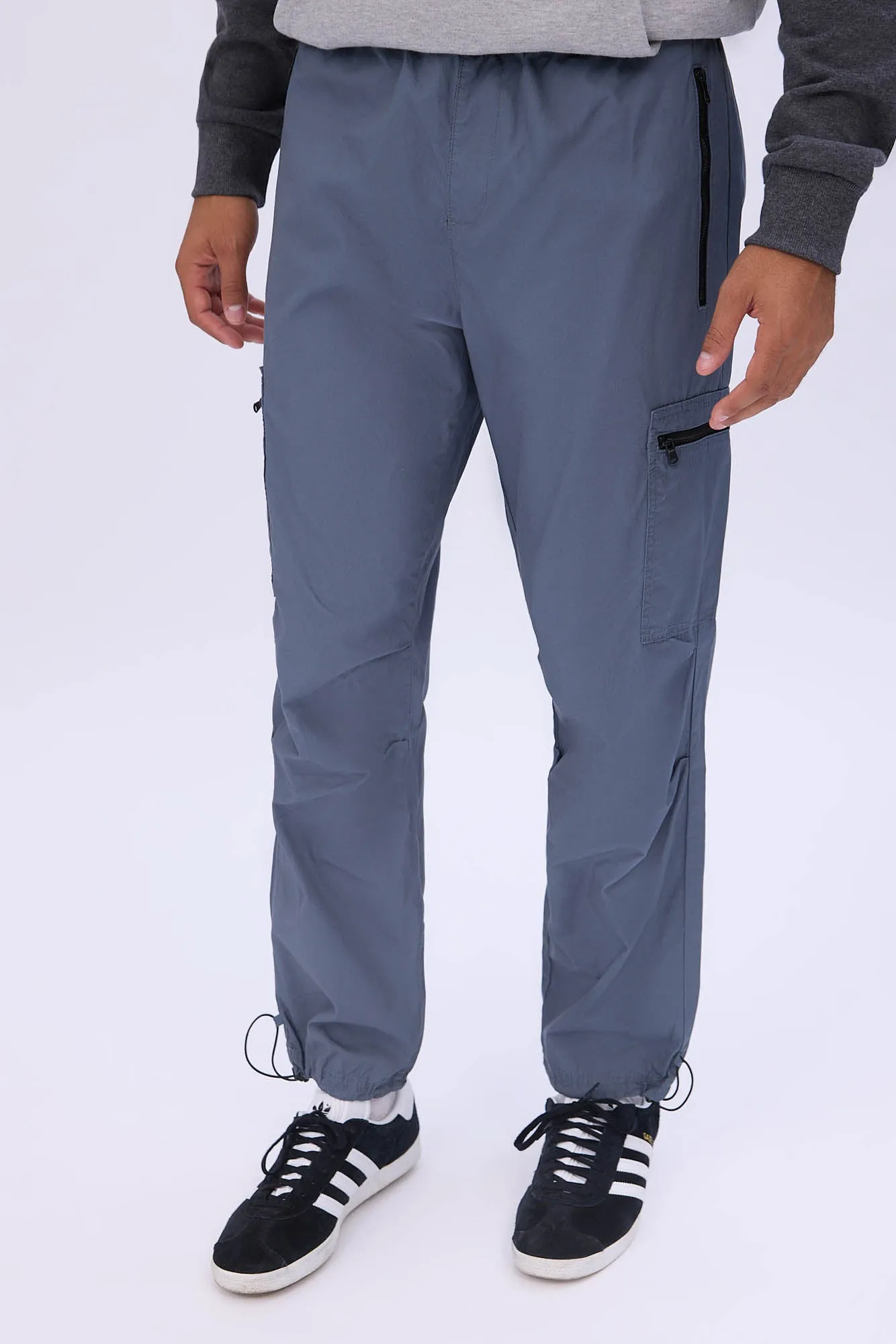Arsenic Mens Poplin Zipper Cargo Pant
