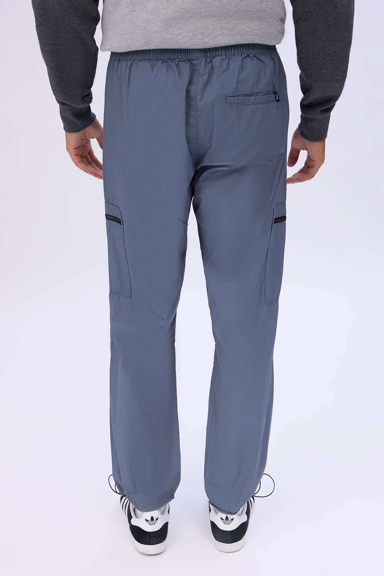Arsenic Mens Poplin Zipper Cargo Pant