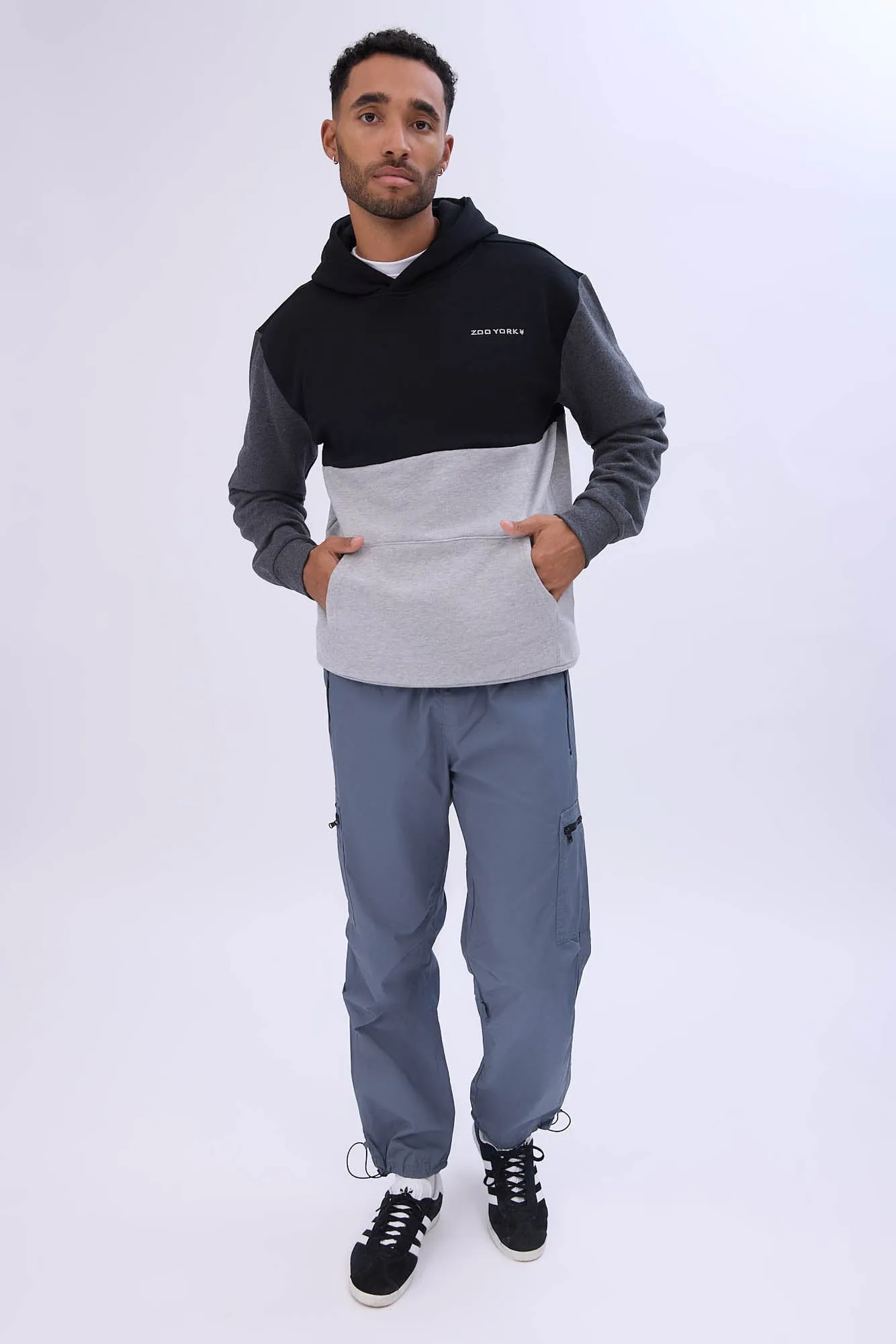 Arsenic Mens Poplin Zipper Cargo Pant