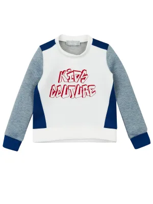 Boys Cool Vibes Colorblock Sweatshirt by Kids Couture