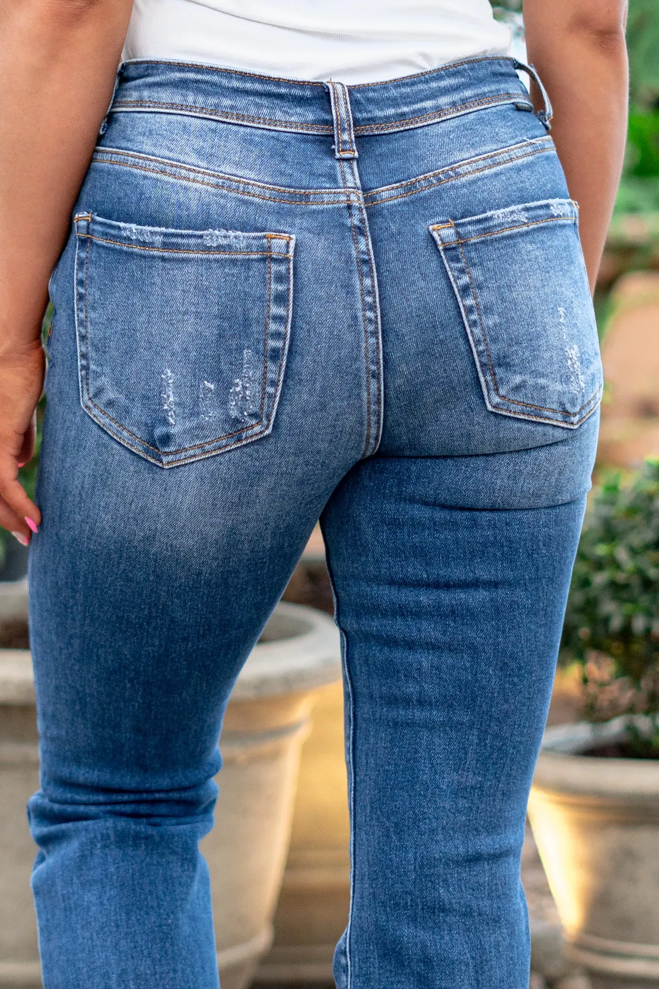 Brandy Jo Mid Skinny Bootcut Jeans