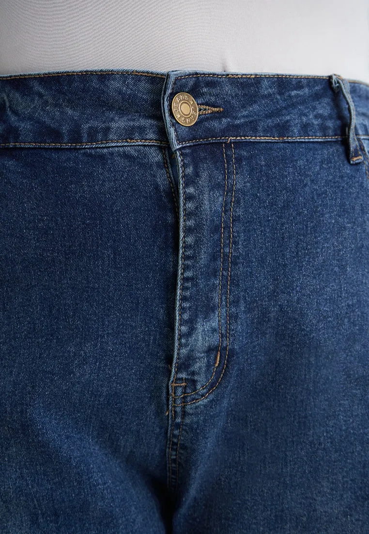 Charlie Adjustable Ankle Cargo Jeans