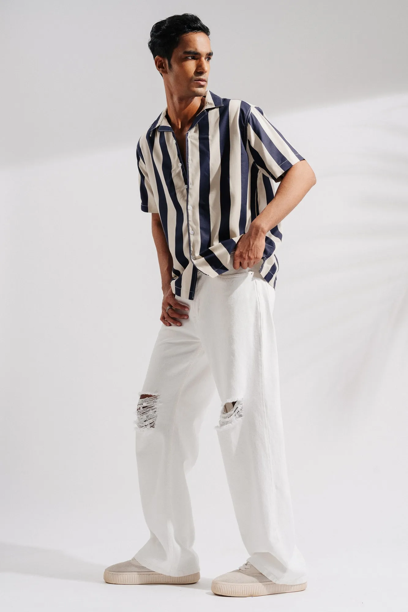 Easy White Men's Straight Fit Jeans