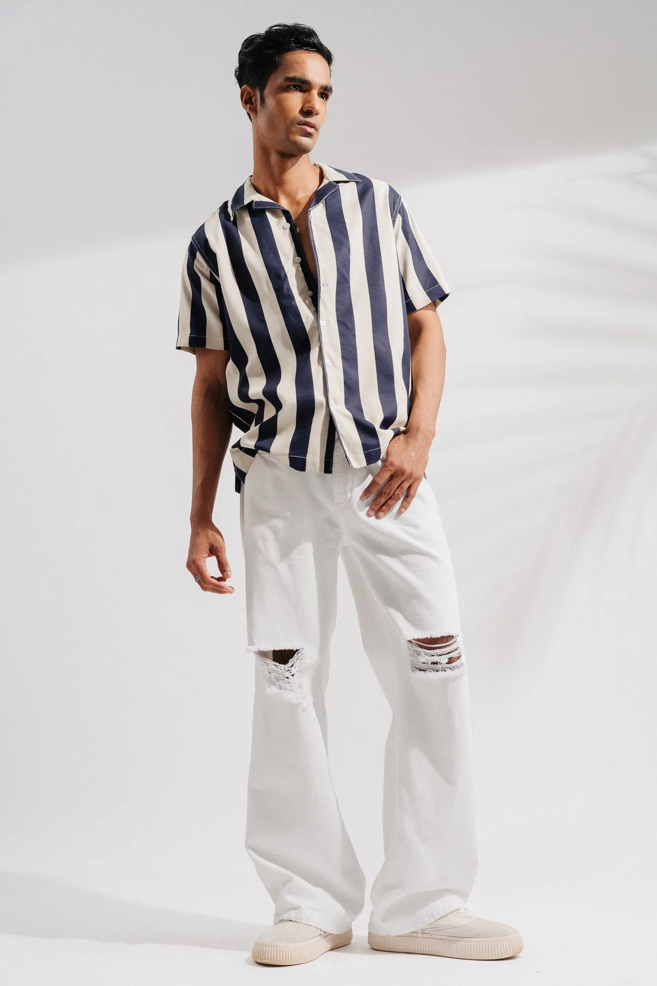Easy White Men's Straight Fit Jeans