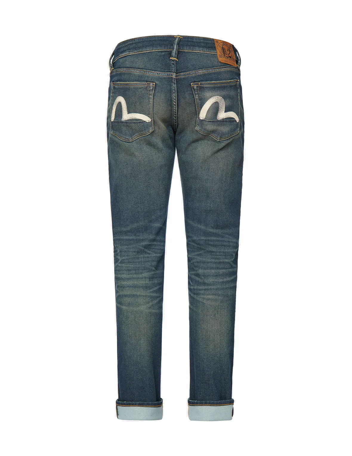 Ecru Seagull Sand-Washed Slim Straight fit Jeans #2010