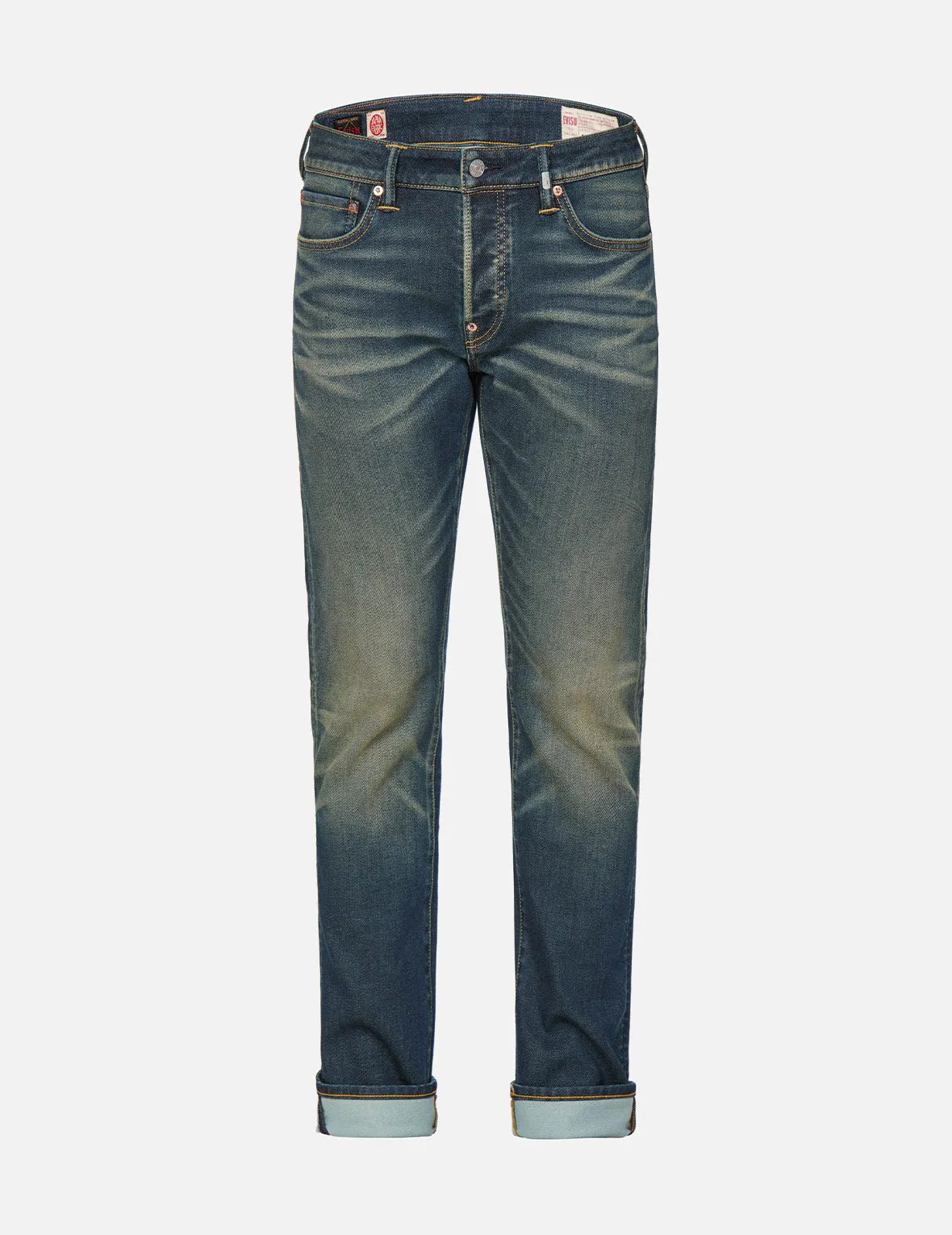 Ecru Seagull Sand-Washed Slim Straight fit Jeans #2010