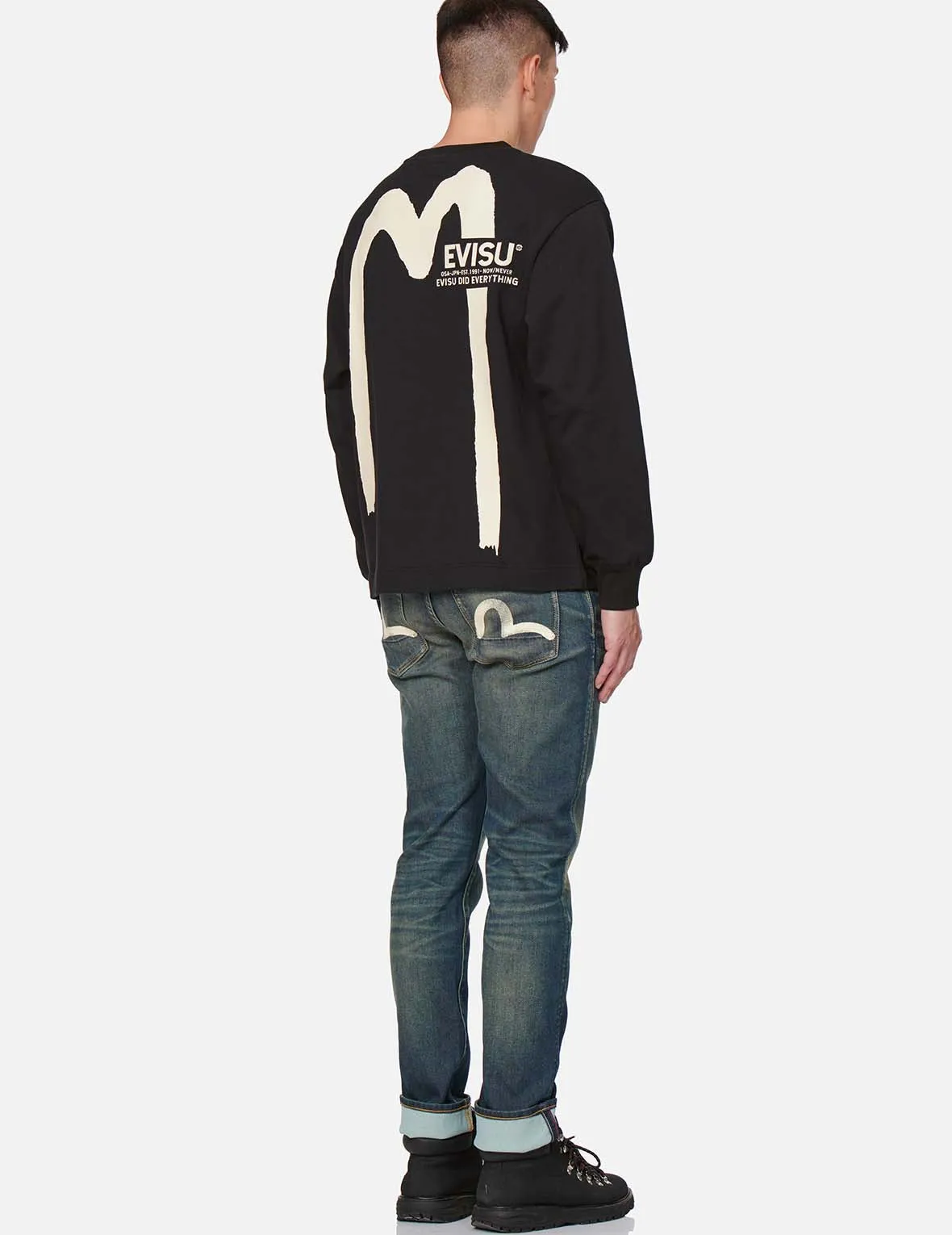 Ecru Seagull Sand-Washed Slim Straight fit Jeans #2010