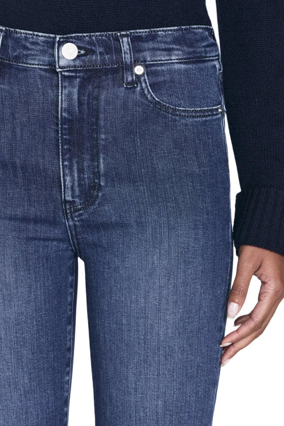 Frame Denim Le Sleek Straight in Thunderstorm