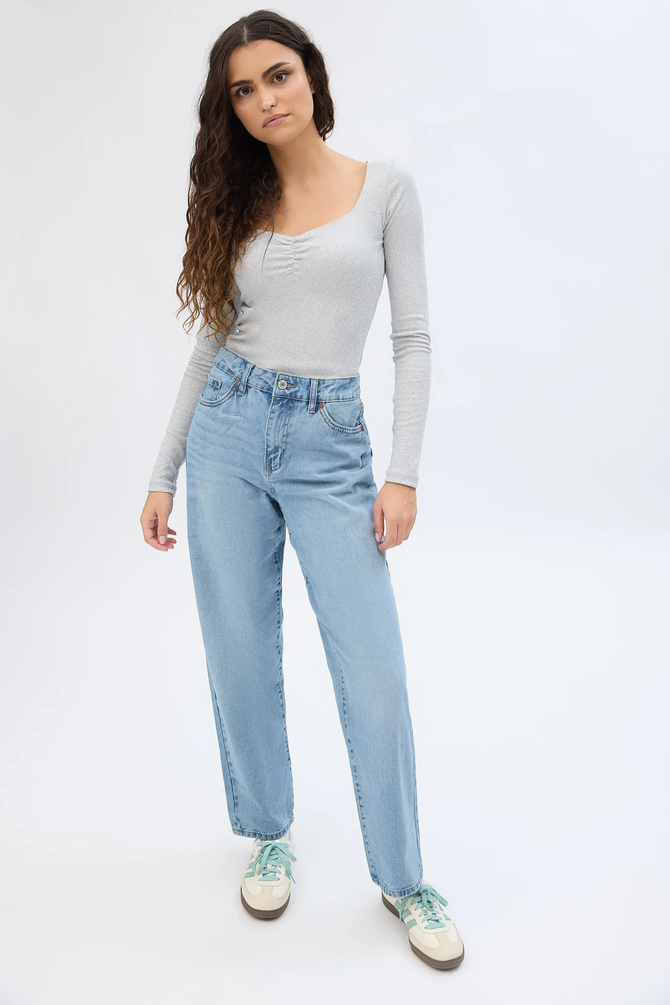 High Rise Baggy Jeans