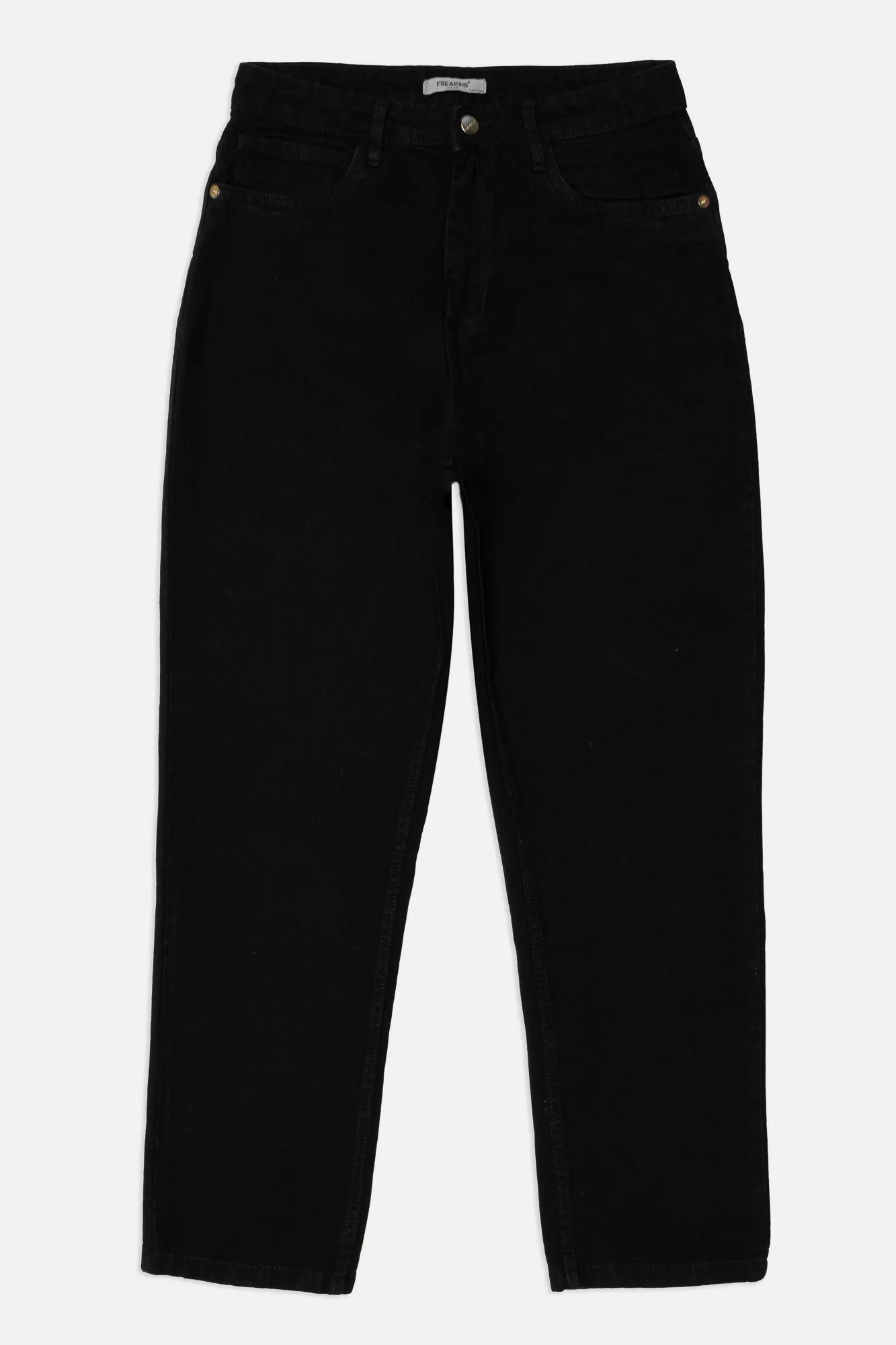 High Rise Black Mom Jeans