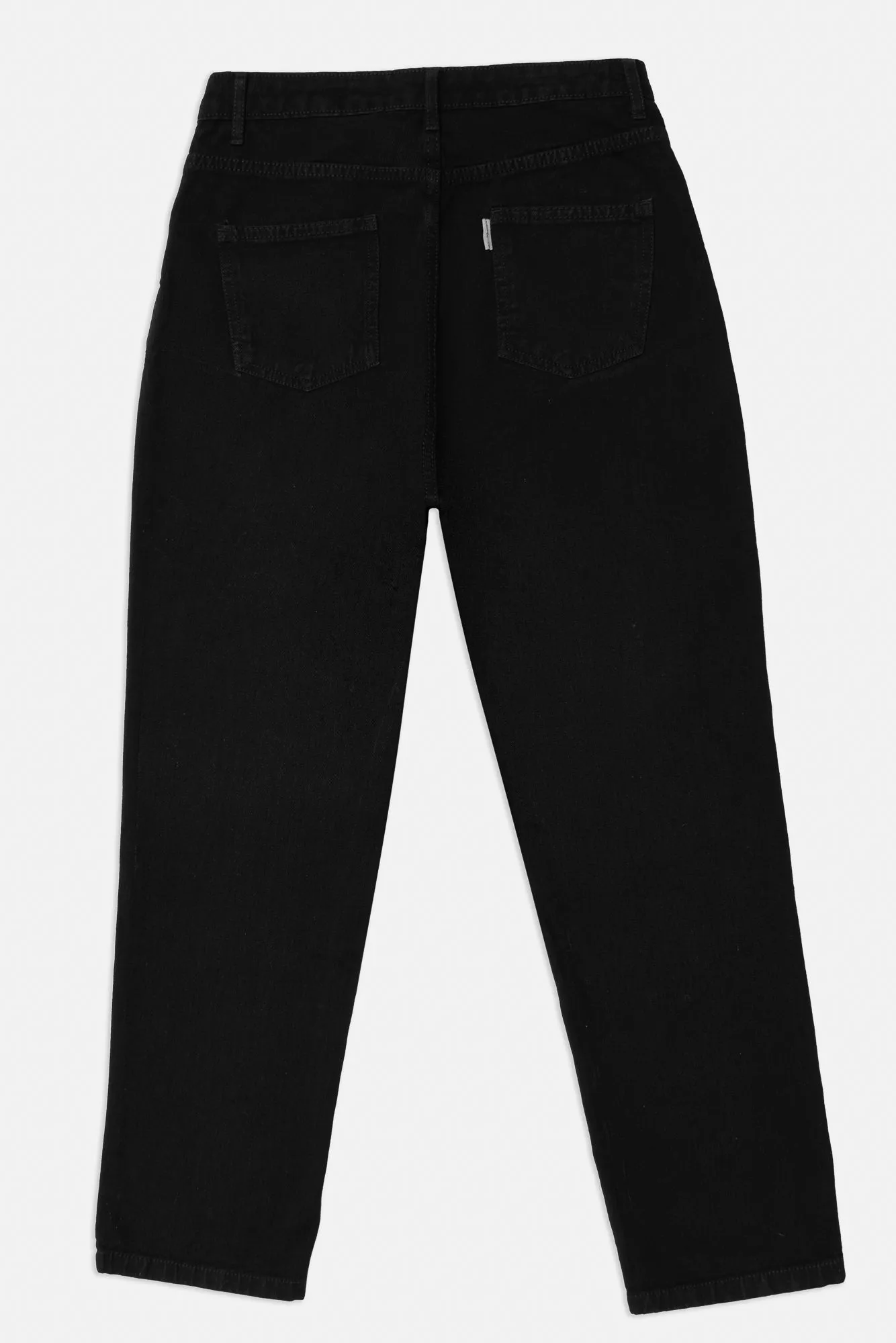 High Rise Black Mom Jeans