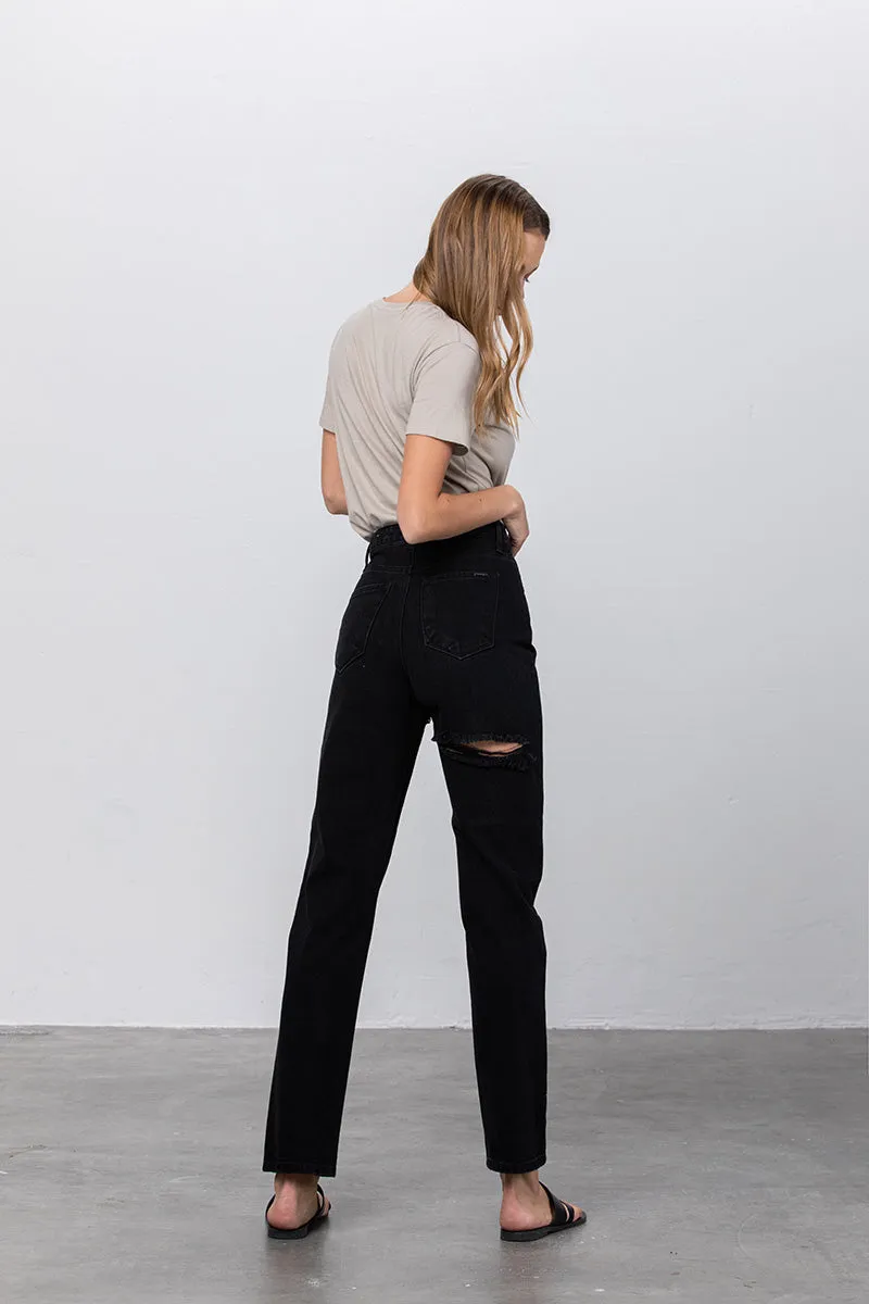 Jadon Ripped Mom Jeans