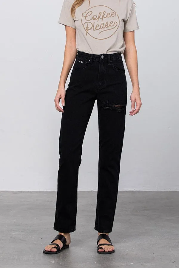 Jadon Ripped Mom Jeans