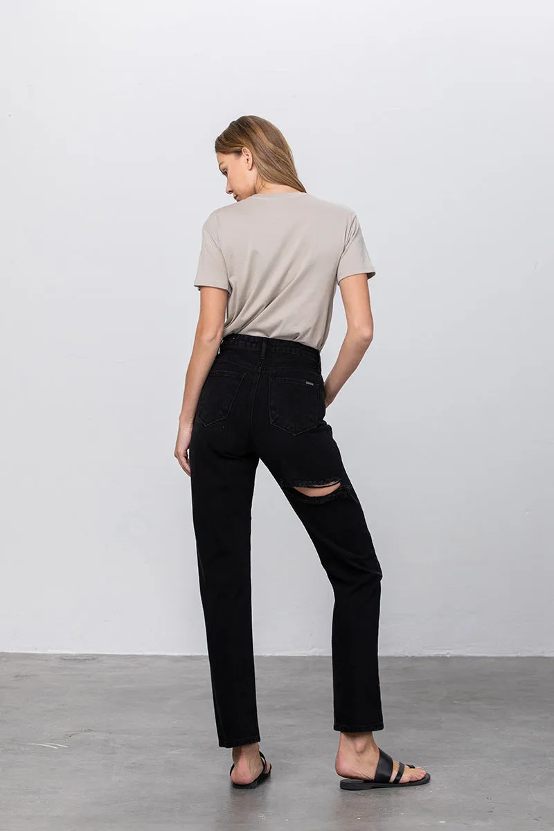 Jadon Ripped Mom Jeans