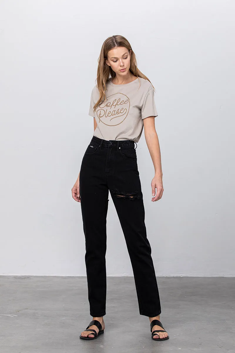 Jadon Ripped Mom Jeans