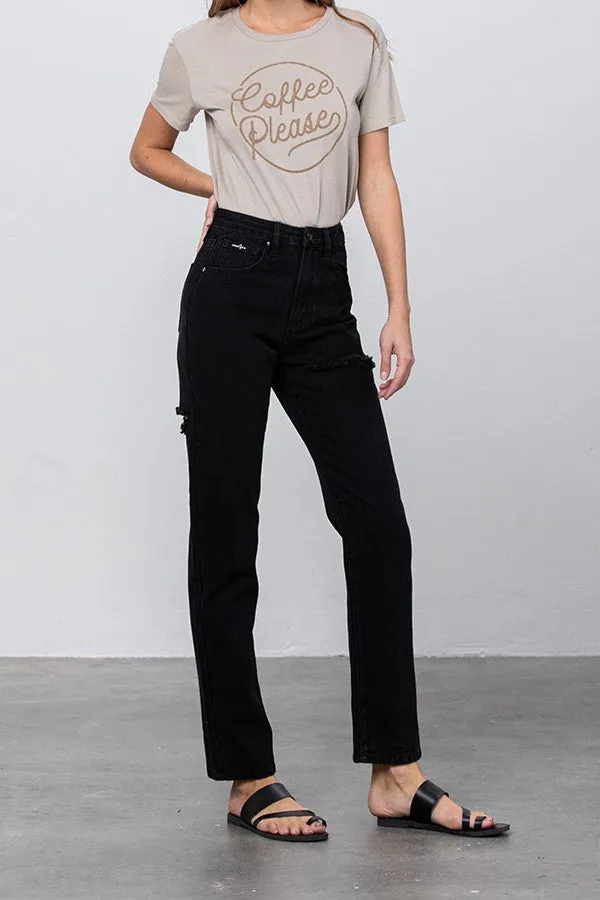 Jadon Ripped Mom Jeans