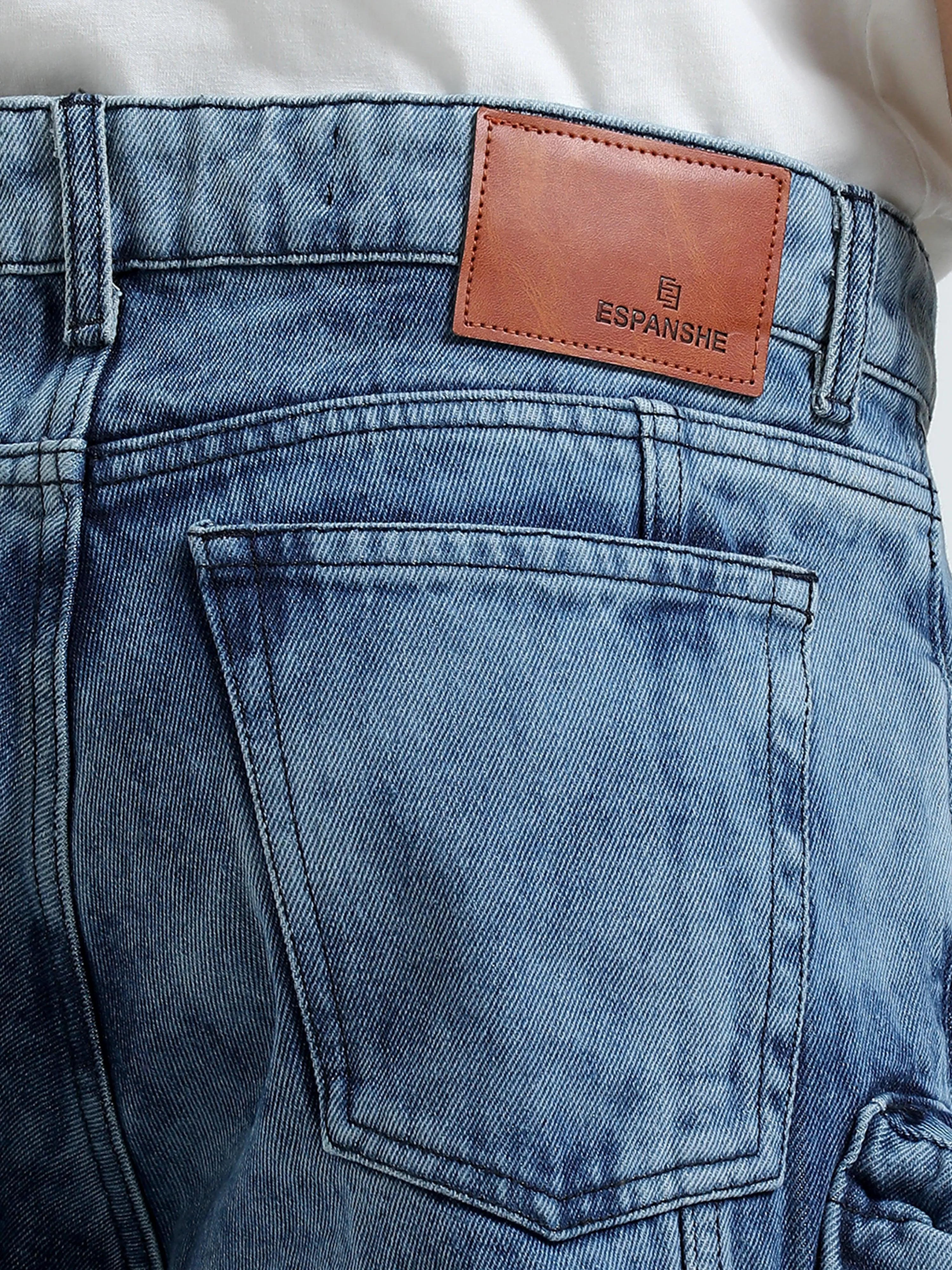 Kola - Baggy 10 Pocket Cargo Jeans- Blue