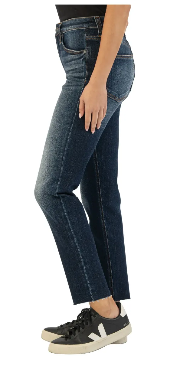 Kut Rachel High Rise Fab Ab Mom Raw Hem