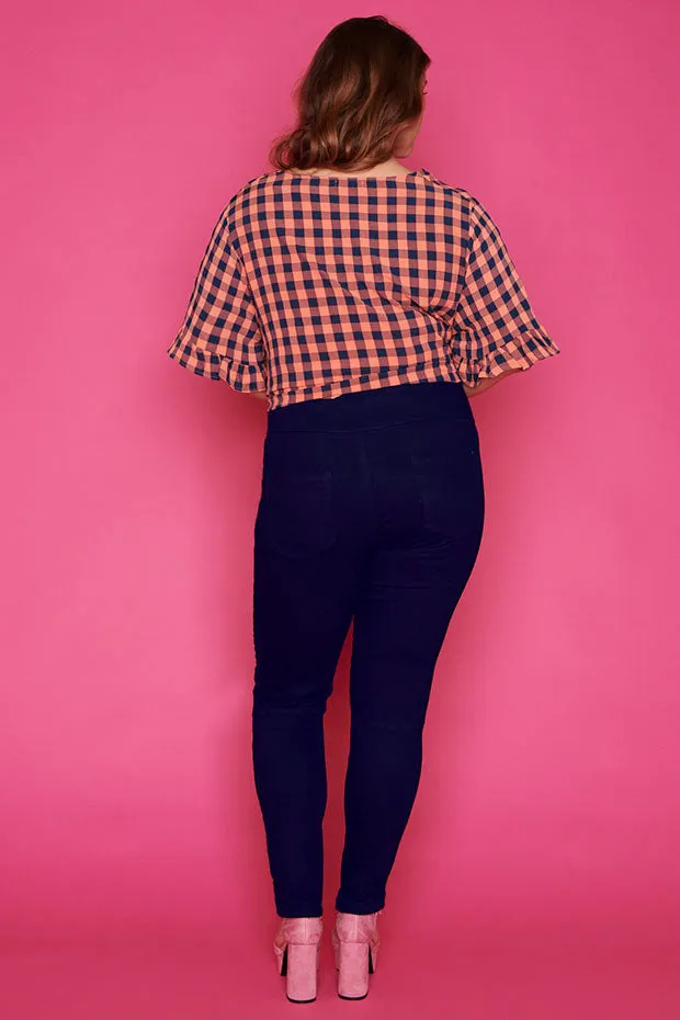 LA Moto Dark Denim Jeggings