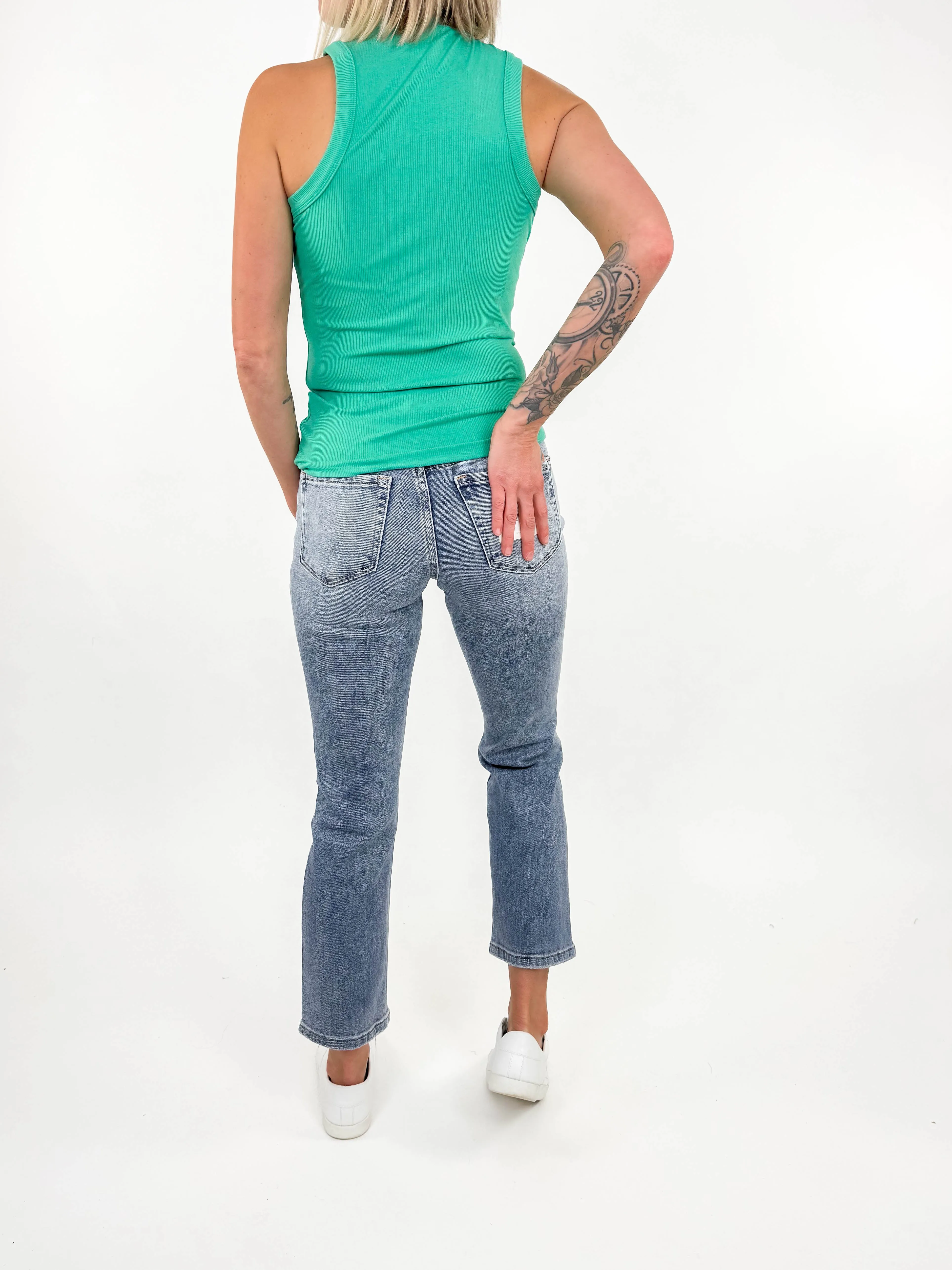 LOVERVET Tyler Vintage High Rise Straight Leg Jean-FINAL SALE*25,26,27*