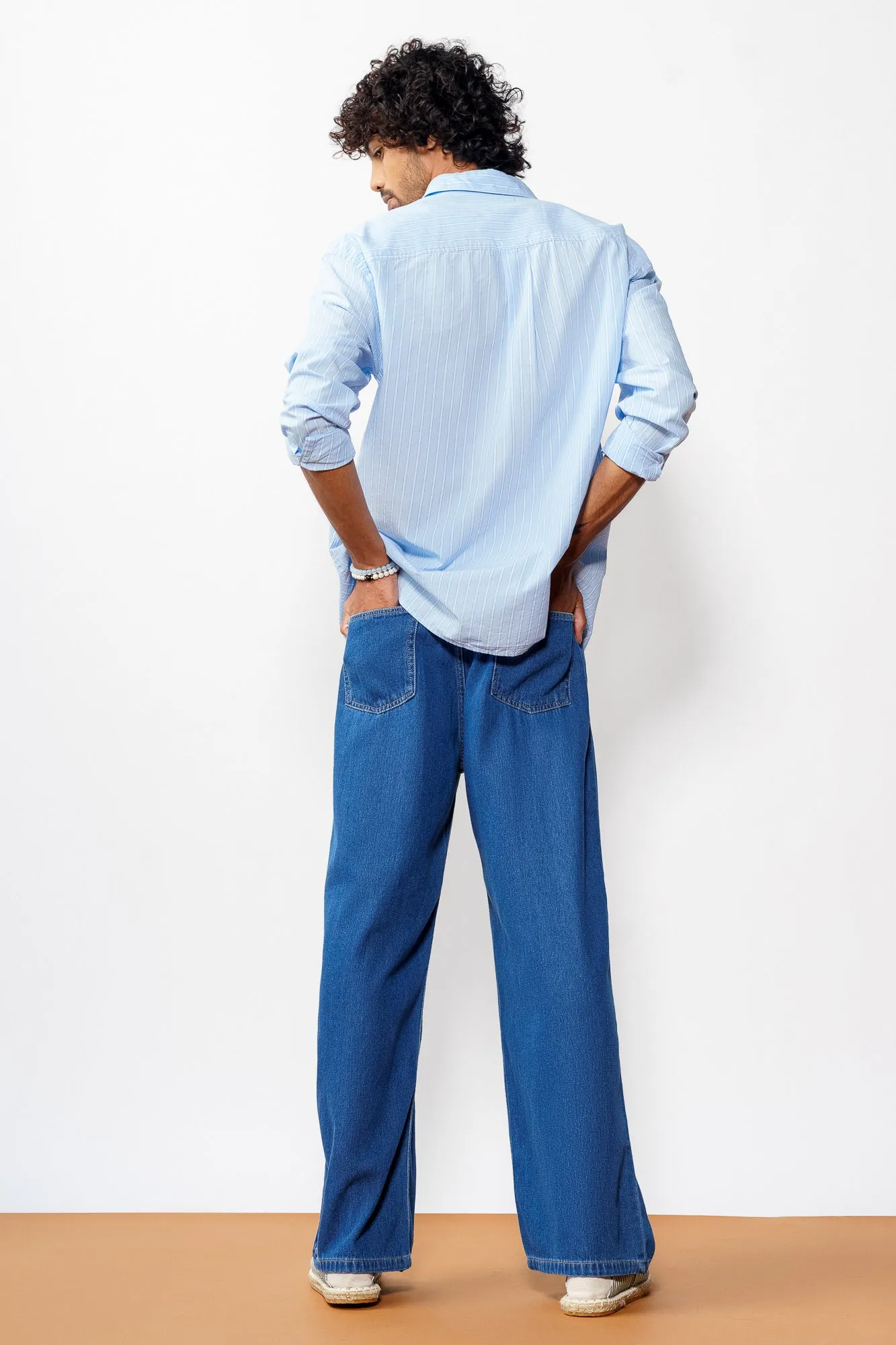 Low Rise Men's Drawcord Jeans