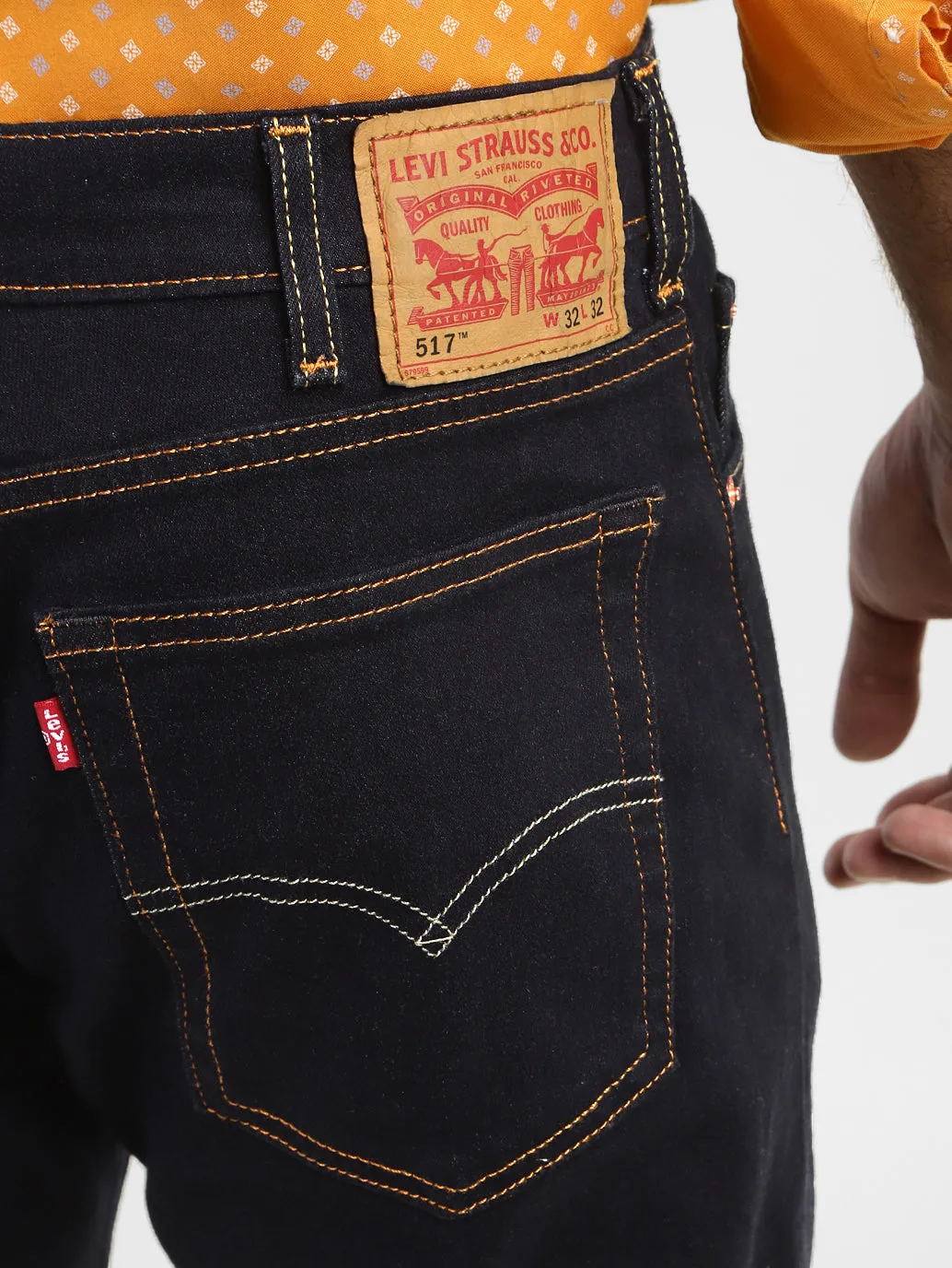 Men's 517 Blue Bootcut Fit Mid Rise Jeans