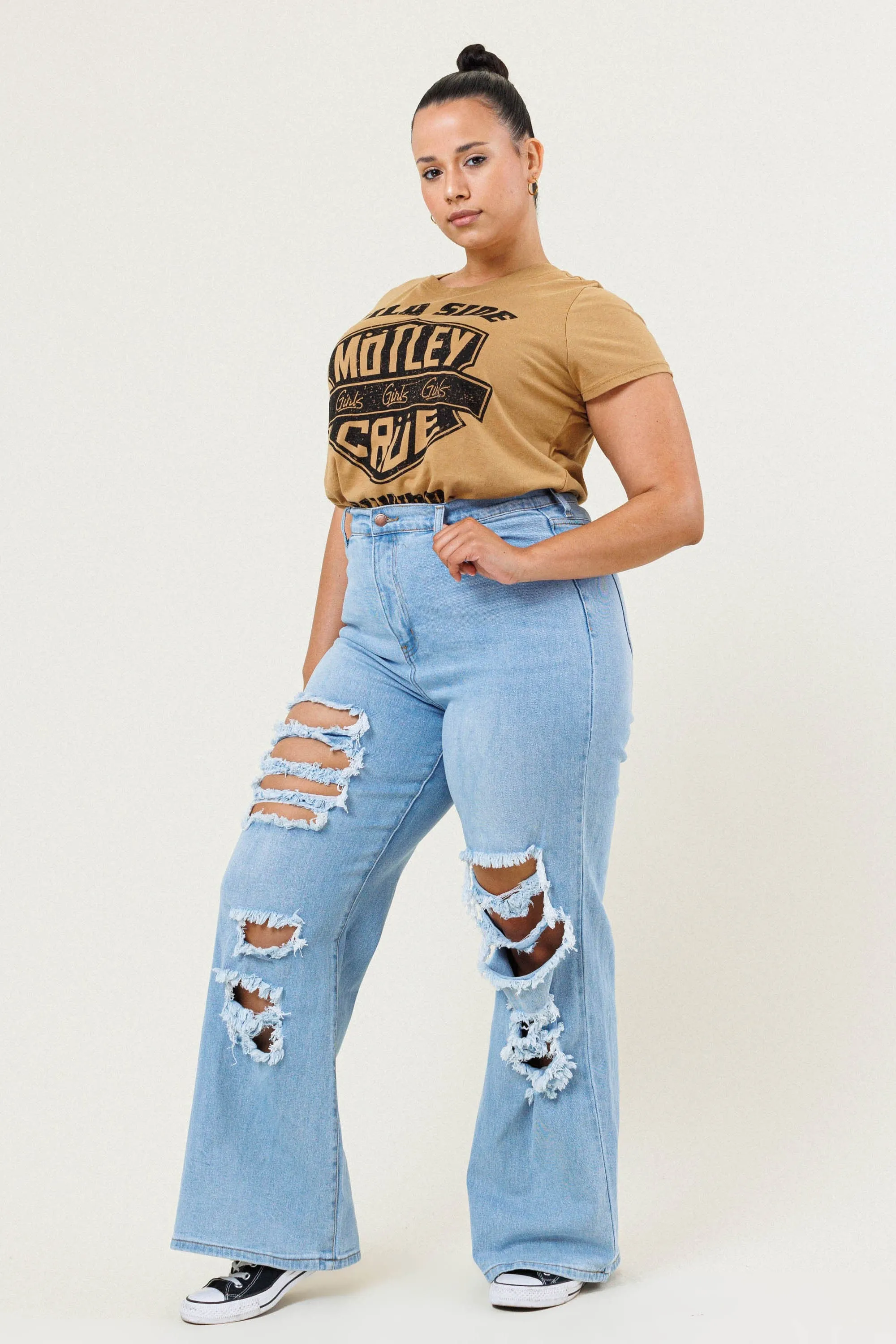 Plus Issa Wide Bootcut Jeans