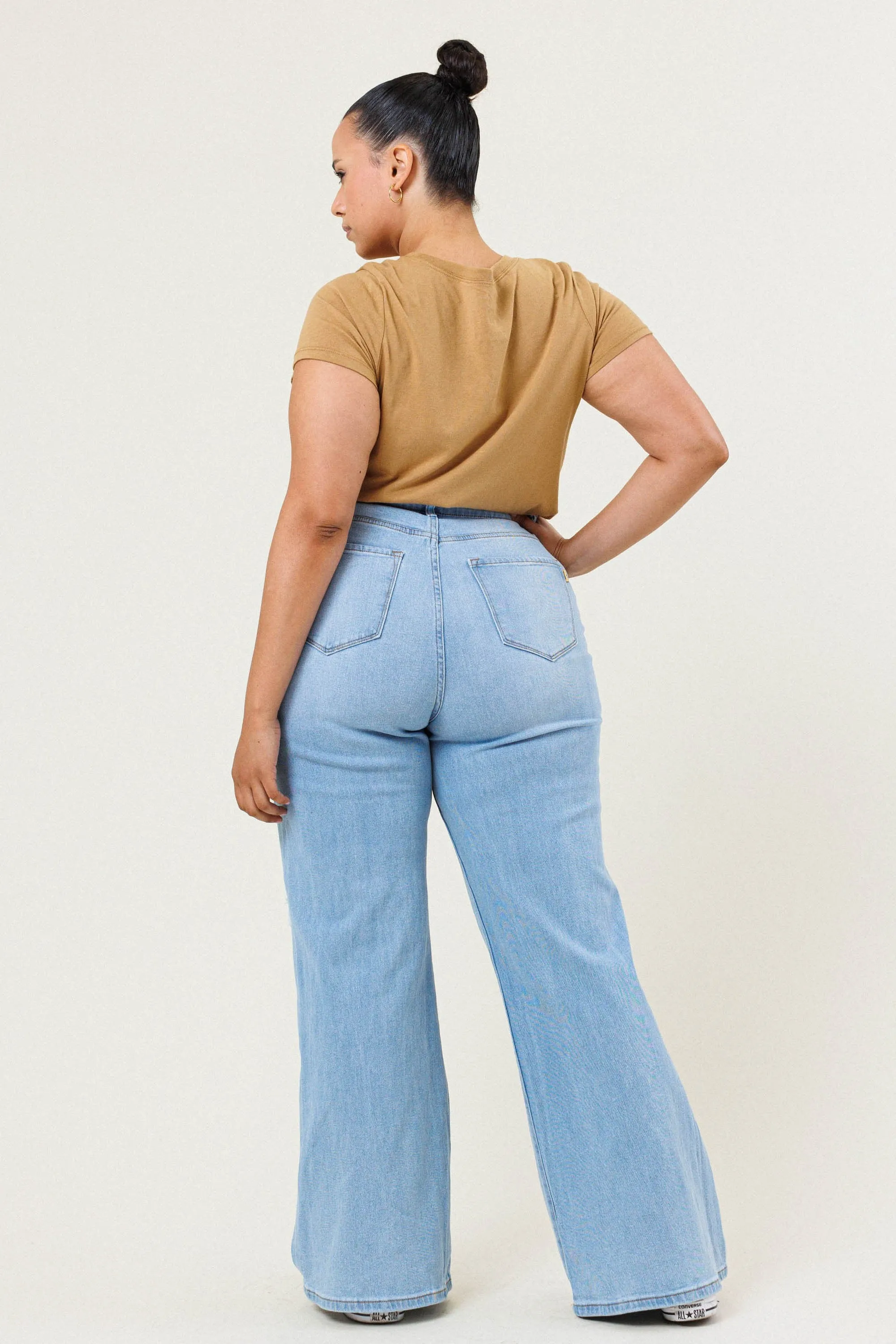 Plus Issa Wide Bootcut Jeans