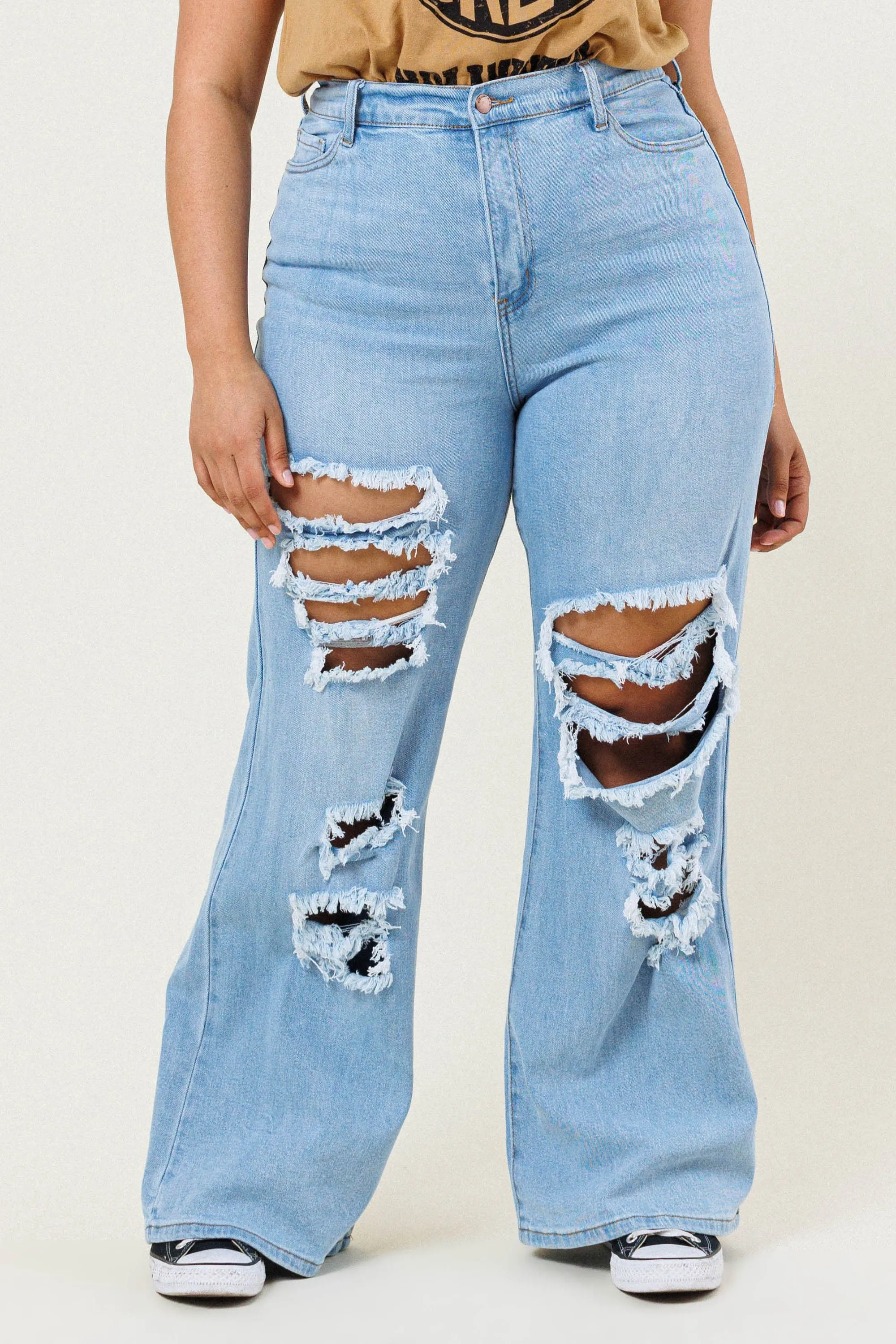 Plus Issa Wide Bootcut Jeans