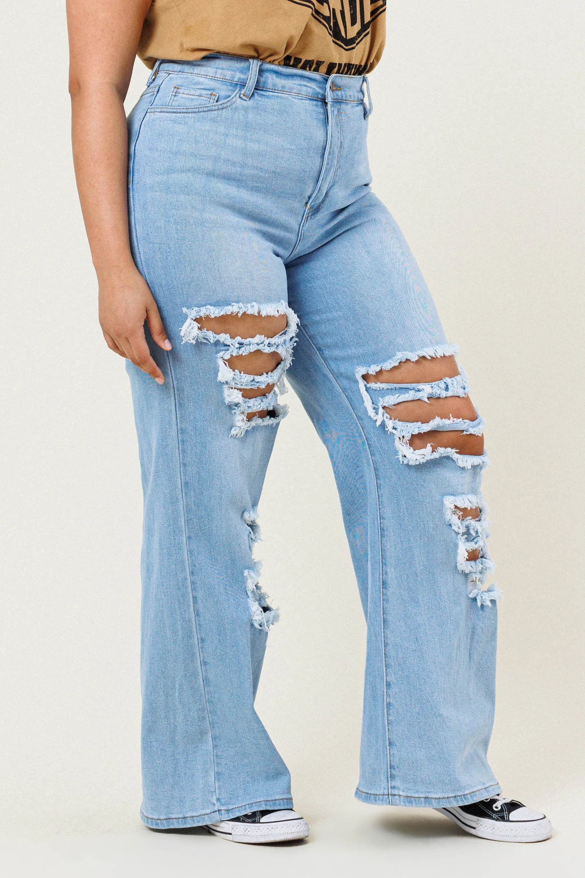 Plus Issa Wide Bootcut Jeans
