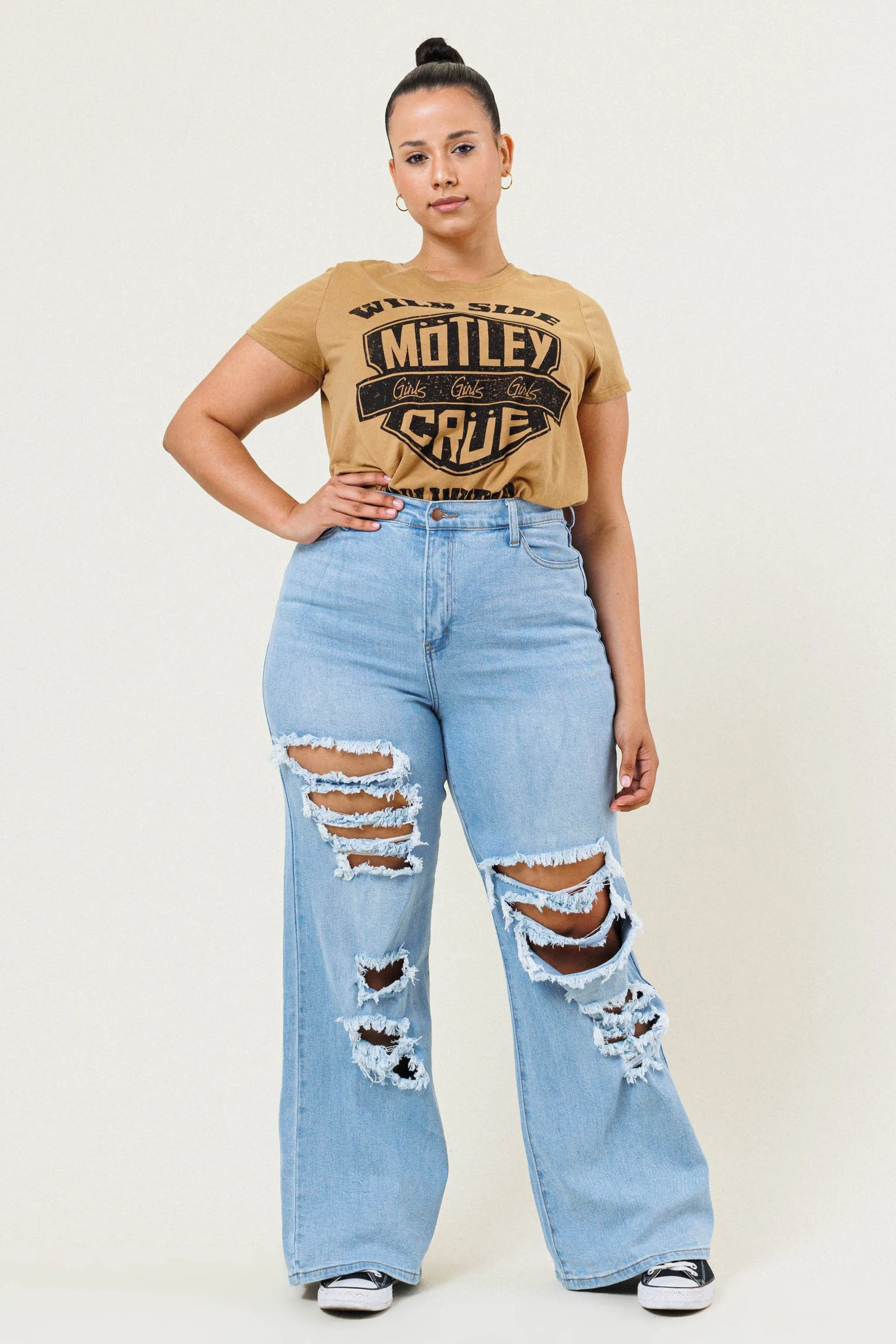 Plus Issa Wide Bootcut Jeans