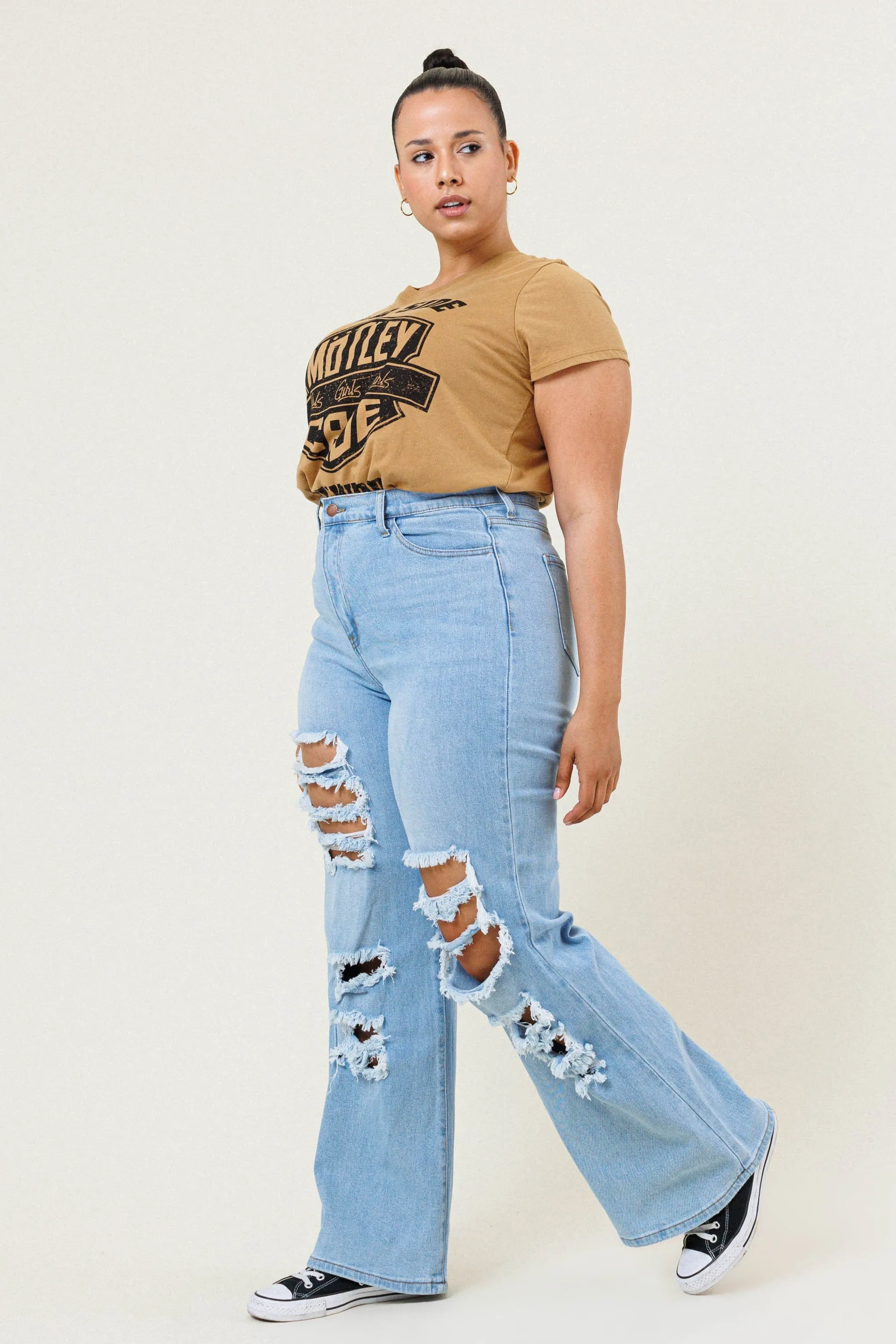 Plus Issa Wide Bootcut Jeans