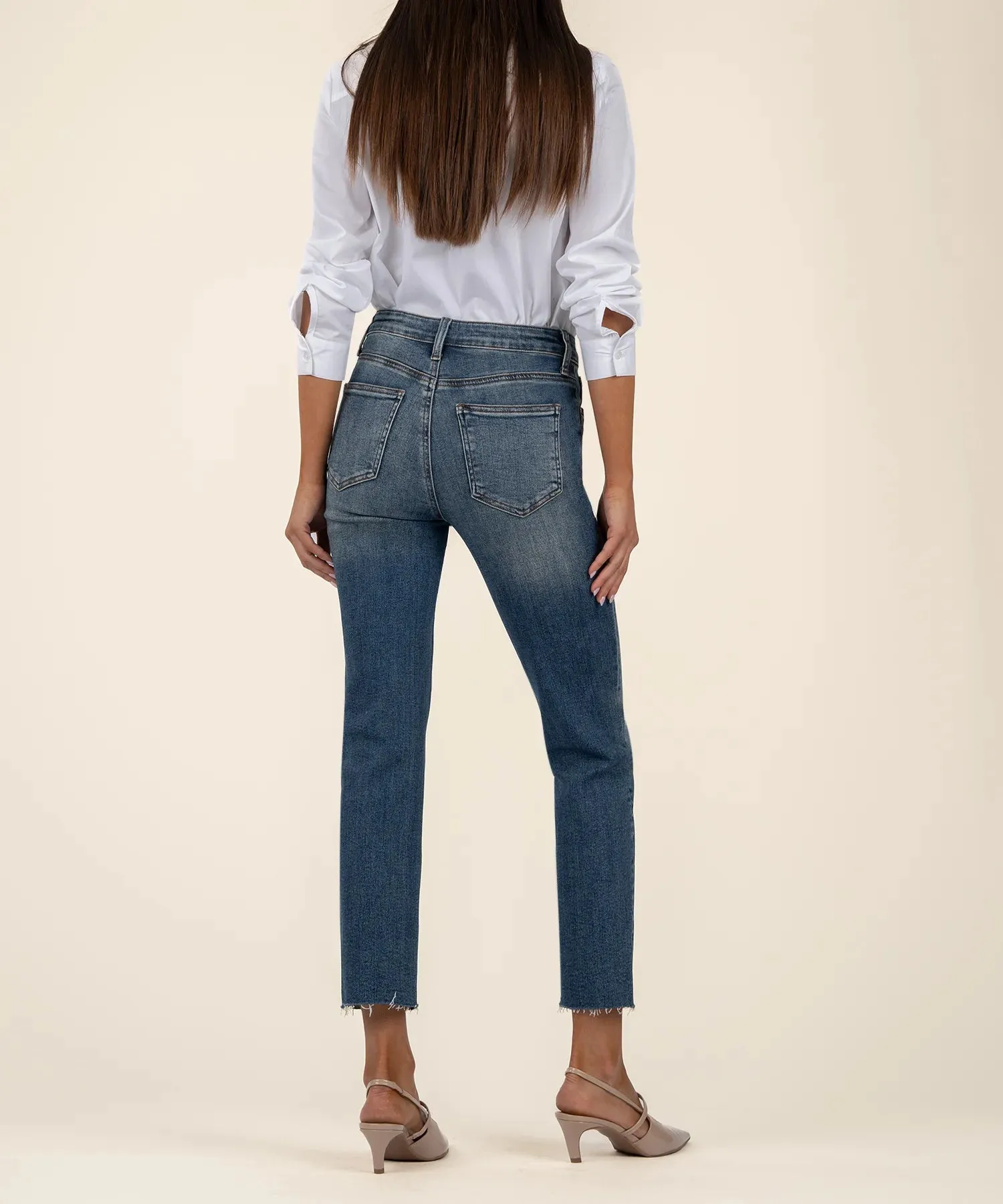 Rachel High Rise Fab Ab Mom Jeans [Braveness W DK-KP1561MJ2]