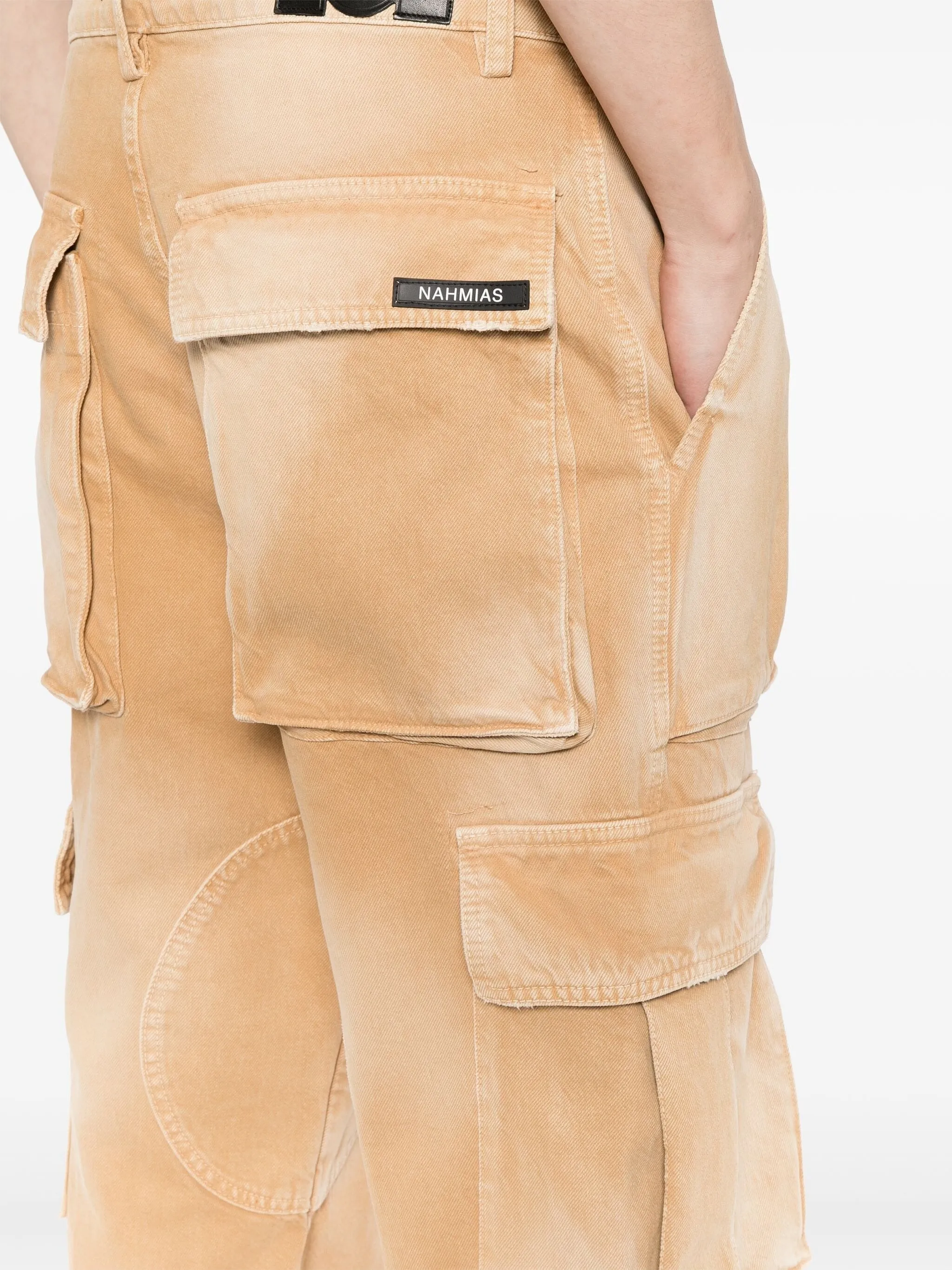 SAND LOGO MULTI-POCKET CARGO DENIM