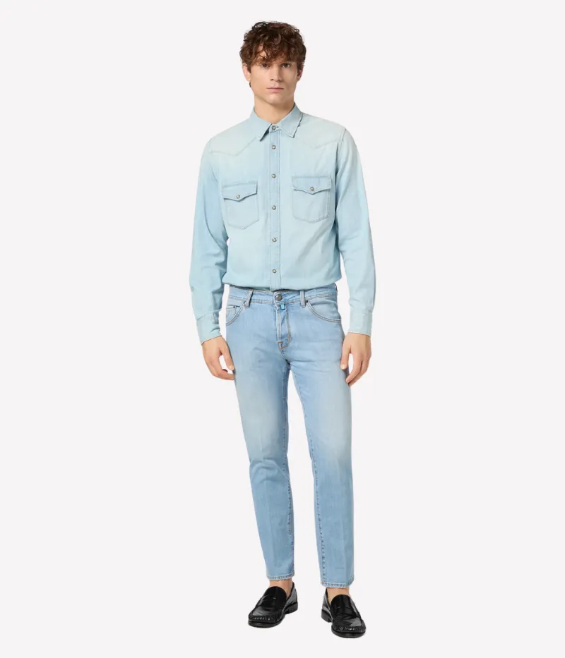 Scott Cropped Carrot 5 Pkt Slim Fit in 300D