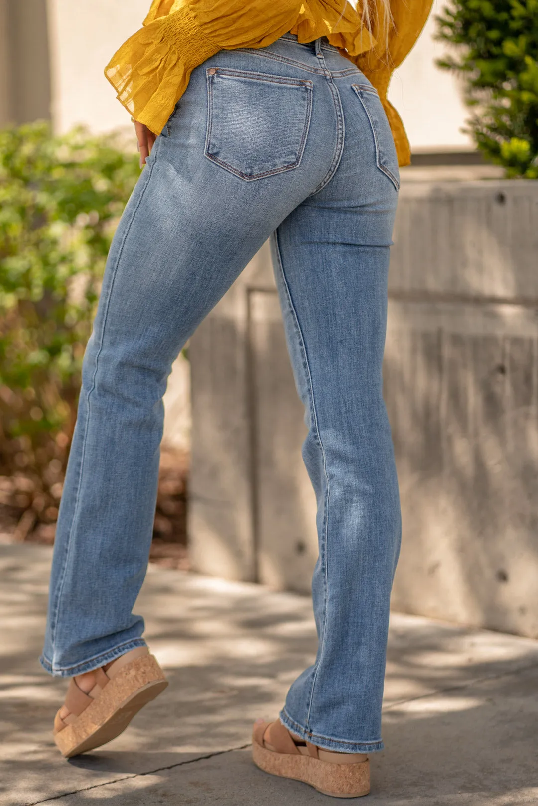 Sweet as Sugar Mid Rise Boot Cut Plus & Regular Sizes
