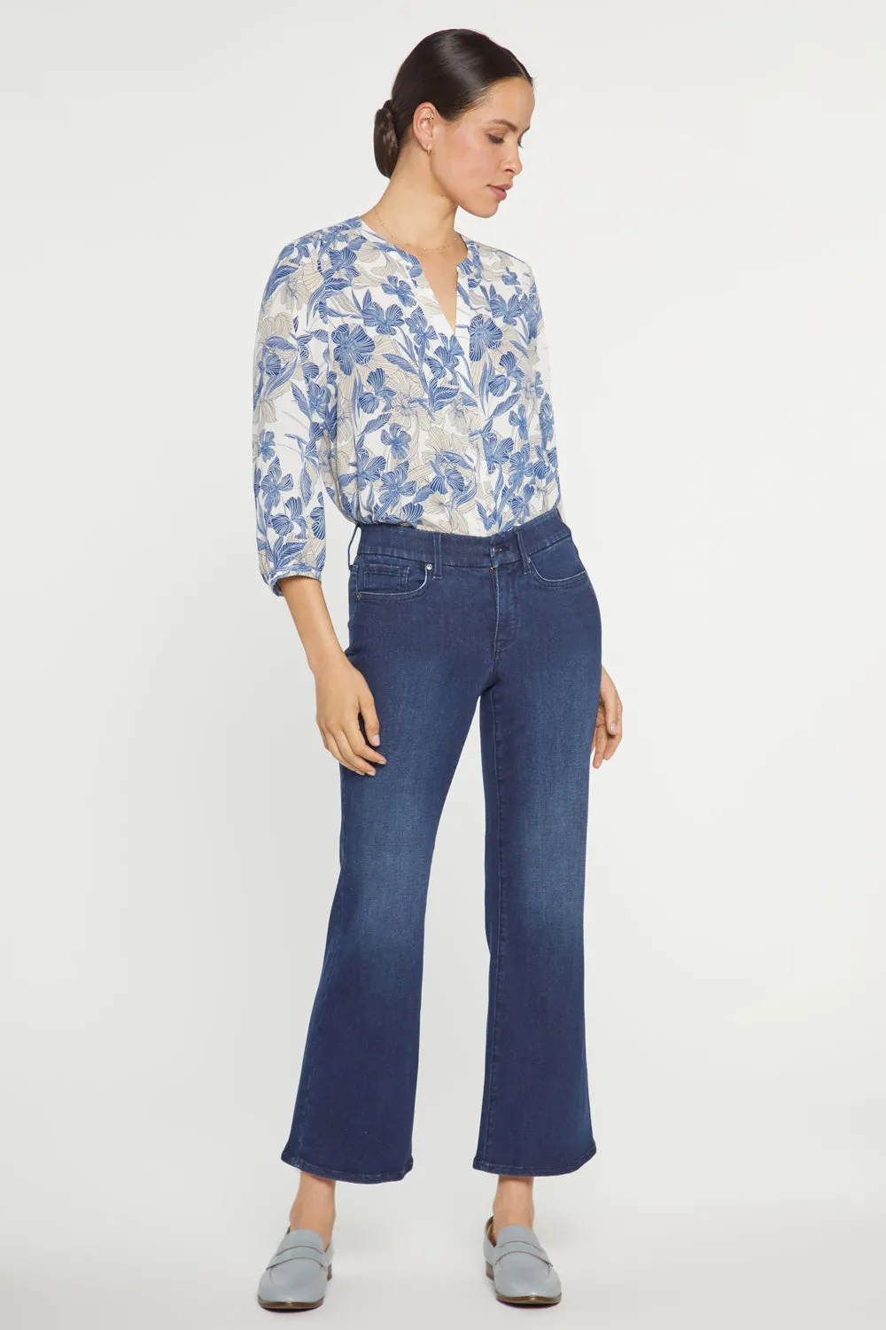 Waist-Match Relaxed Flared Jeans - Underground