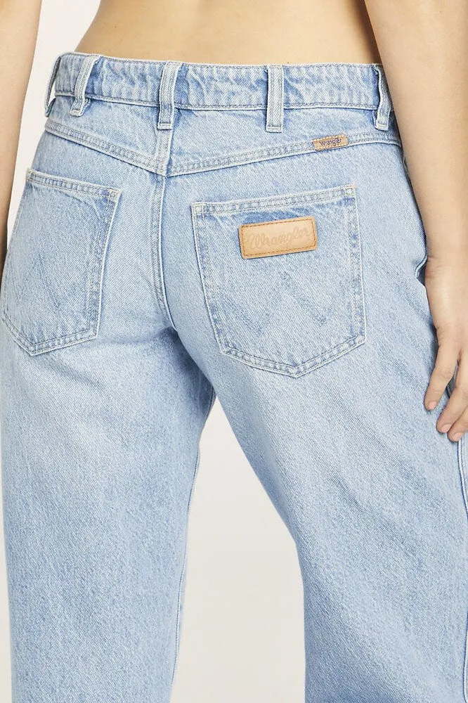 WRANGLER LOW RISE CLAUDIA STRAIGHT - BLUE STARDUST